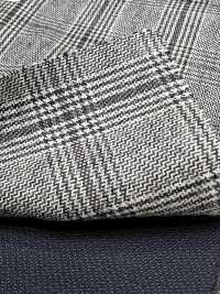 59545-92 25AW HERDREX [Siro-milled Wool] Siro-milled Wool Light Gray Glen Check[Textile] Kunishima Co., Ltd. Sub Photo