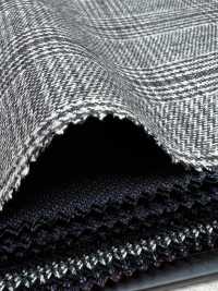 59545-92 25AW HERDREX [Siro-milled Wool] Siro-milled Wool Light Gray Glen Check[Textile] Kunishima Co., Ltd. Sub Photo