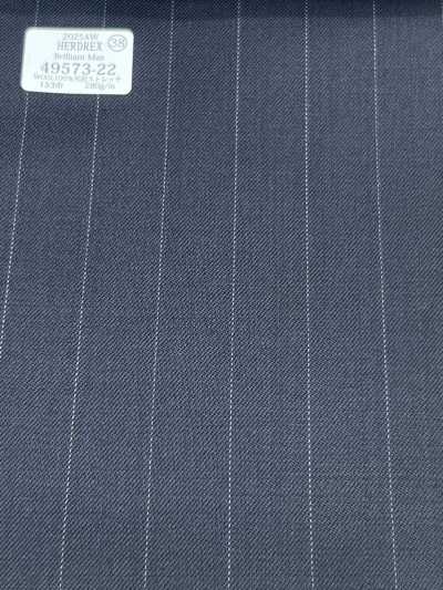 49573-22 26AW HERDREX [Brilliant Max] Brilliant Max Navy Blue Wide-Pitch Stripe