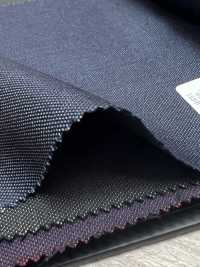 01163-42 25AW HERDREX [Silk & Wool] Silk And Wool Navy No Pattern[Textile] Kunishima Co., Ltd. Sub Photo