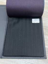 49578-17 25AW HERDREX [Silk & Wool] Silk And Wool Black Shadow Stripe[Textile] Kunishima Co., Ltd. Sub Photo