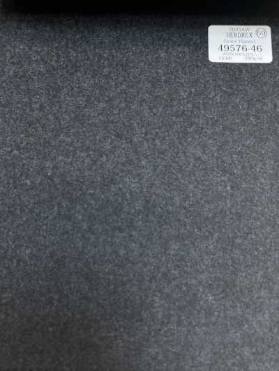 49576-46 26AW HERDREX [Grace Flannel] Charcoal Gray Solid