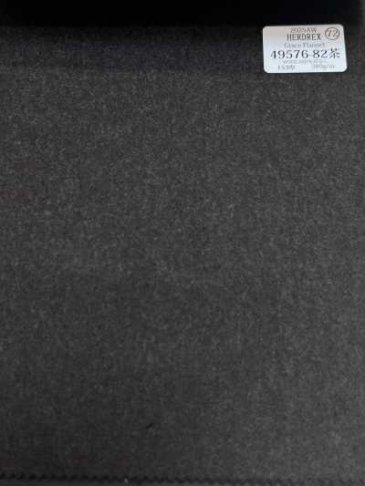 49576-82 26AW HERDREX [Grace Flannel] Grace Flannel Brown Solid