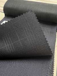59437-24 25AW BEST SELECTION [Lustre] Luster Navy Shadow Check[Textile] Kunishima Co., Ltd. Sub Photo