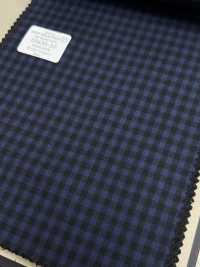 59438-20 25AW HERDREX [80 SUPER 100'S NINE MONTH] Navy Check[Textile] Kunishima Co., Ltd. Sub Photo