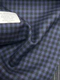 59438-20 25AW HERDREX [80 SUPER 100'S NINE MONTH] Navy Check[Textile] Kunishima Co., Ltd. Sub Photo