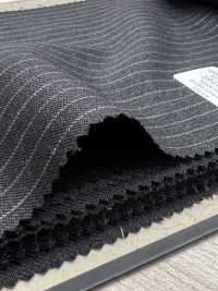29412-62 25AW BEST SELECTION 【80 SUPER 100'S NINE MONTH】 Charcoal Heaven Gray Stripe[Textile] Kunishima Co., Ltd. Sub Photo
