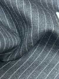 29412-62 25AW BEST SELECTION 【80 SUPER 100'S NINE MONTH】 Charcoal Heaven Gray Stripe[Textile] Kunishima Co., Ltd. Sub Photo