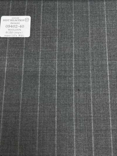 09402-40 26AW BEST SELECTION [davaumi] Davaumi Light Gray Chalk Stripe