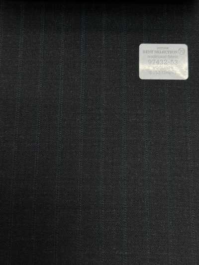 97432-53 26AW BEST SELECTION [traditional Fabric] Traditional Fabric Charcoal Gray Stripe
