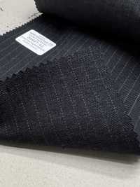 39467-42 25AW BEST SELECTION 【FANCY WORSTED】 Fancy Worsted Charcoal Heaven Gray Stripe[Textile] Kunishima Co., Ltd. Sub Photo