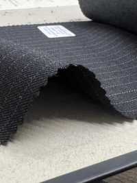 39467-42 25AW BEST SELECTION 【FANCY WORSTED】 Fancy Worsted Charcoal Heaven Gray Stripe[Textile] Kunishima Co., Ltd. Sub Photo