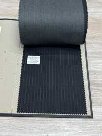 39467-42 25AW BEST SELECTION 【FANCY WORSTED】 Fancy Worsted Charcoal Heaven Gray Stripe[Textile] Kunishima Co., Ltd. Sub Photo