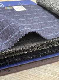 55CN5506 CANONICO JERSEY WORSTED FLANNEL NAVY CHALK STRIPE[Textile] CANONICO Sub Photo