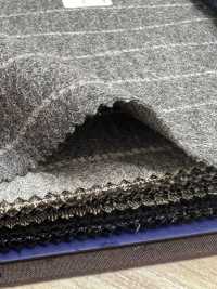55CN5507 CANONICO JERSEY WORSTED FLANNEL GRAY CHALK STRIPE[Textile] CANONICO Sub Photo