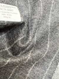 55CN5507 CANONICO JERSEY WORSTED FLANNEL GRAY CHALK STRIPE[Textile] CANONICO Sub Photo