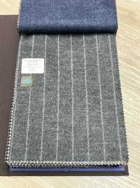 55CN5507 CANONICO JERSEY WORSTED FLANNEL GRAY CHALK STRIPE[Textile] CANONICO Sub Photo