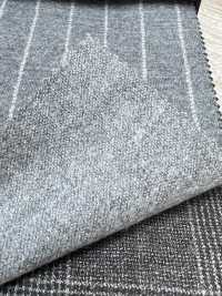 55CN5508 CANONICO JERSEY WORSTED FLANNEL Light Gray Chalk Stripe[Textile] CANONICO Sub Photo