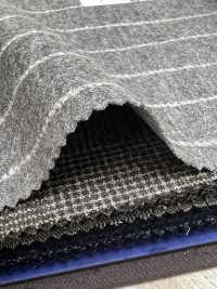 55CN5508 CANONICO JERSEY WORSTED FLANNEL Light Gray Chalk Stripe[Textile] CANONICO Sub Photo