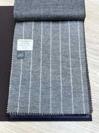 55CN5508 CANONICO JERSEY WORSTED FLANNEL Light Gray Chalk Stripe[Textile] CANONICO Sub Photo