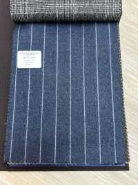 55CN5511 CANONICO FLANNEL 120'S Blue Stripe[Textile] CANONICO Sub Photo