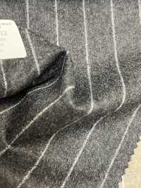 55CN5512 CANONICO FLANNEL 120'S Gray Stripe[Textile] CANONICO Sub Photo