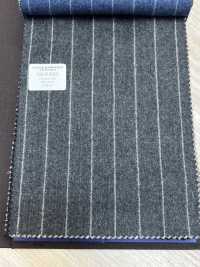 55CN5512 CANONICO FLANNEL 120'S Gray Stripe[Textile] CANONICO Sub Photo