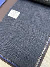 55CN5524 CANONICO TRADITIONAL WORSTED 21μ Navy Glen Check[Textile] CANONICO Sub Photo