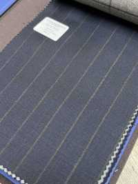 55CN5535 CANONICO PERENNIAL SUPER110'S Navy Stripe[Textile] CANONICO Sub Photo