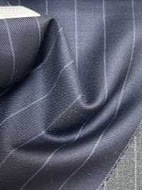 55CN5537 CANONICO PERENNIAL SUPER110'S Navy Stripe[Textile] CANONICO Sub Photo