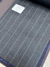 55CN5538 CANONICO PERENNIAL SUPER110'S Charcoal Heaven Gray Stripe[Textile] CANONICO Sub Photo
