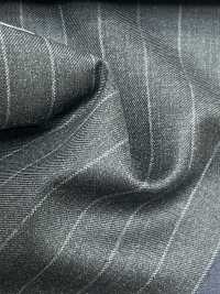 55CN5538 CANONICO PERENNIAL SUPER110'S Charcoal Heaven Gray Stripe[Textile] CANONICO Sub Photo