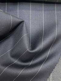 55CN5539 CANONICO PERENNIAL SUPER110'S Navy Stripe[Textile] CANONICO Sub Photo