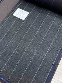 55CN5540 CANONICO PERENNIAL SUPER110'S Charcoal Heaven Gray Stripe[Textile] CANONICO Sub Photo