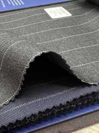 55CN5540 CANONICO PERENNIAL SUPER110'S Charcoal Heaven Gray Stripe[Textile] CANONICO Sub Photo