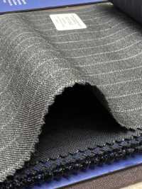 55CN5542 CANONICO PERENNIAL SUPER110'S Charcoal Heaven Gray Stripe[Textile] CANONICO Sub Photo