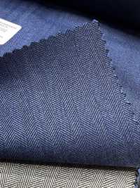 55CN5552 CANONICO PERENNIAL SUPER110'S Blue Herringbone[Textile] CANONICO Sub Photo