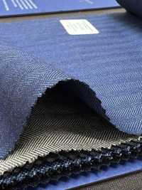 55CN5552 CANONICO PERENNIAL SUPER110'S Blue Herringbone[Textile] CANONICO Sub Photo