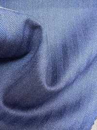 55CN5552 CANONICO PERENNIAL SUPER110'S Blue Herringbone[Textile] CANONICO Sub Photo