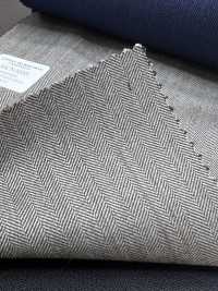 55CN5553 CANONICO PERENNIAL SUPER110'S Light Gray Herringbone[Textile] CANONICO Sub Photo