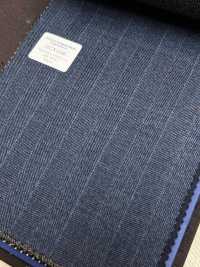 55CN5566 CANONICO TRADITIONAL WORSTED 21μ Navy Alternate Stripe[Textile] CANONICO Sub Photo