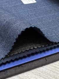 55CN5566 CANONICO TRADITIONAL WORSTED 21μ Navy Alternate Stripe[Textile] CANONICO Sub Photo