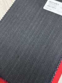 4MG3851 25AW MARUNOUCHI Alternate Stripe Charcoal Heaven Gray[Textile] Miyuki Woolen Mills Sub Photo