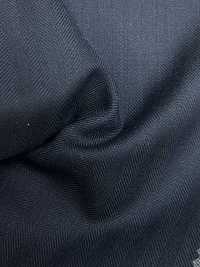 4ML3923 25AW THE CITY Herringbone Navy[Textile] Miyuki Woolen Mills Sub Photo