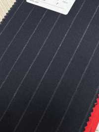 4ML3956 25AW THE CITY Stripe Navy[Textile] Miyuki Woolen Mills Sub Photo