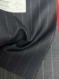 4ML3956 25AW THE CITY Stripe Navy[Textile] Miyuki Woolen Mills Sub Photo