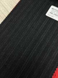 4ML3982 25AW THE CITY Alternate Stripe Charcoal Heaven Gray[Textile] Miyuki Woolen Mills Sub Photo