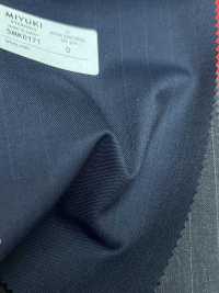 5MK0171 MIYUKI EVER WOOL Striped Navy[Textile] Miyuki Woolen Mills Sub Photo