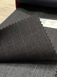 5MK0182 MIYUKI EVER WOOL Striped Charcoal Heaven Gray[Textile] Miyuki Woolen Mills Sub Photo