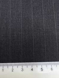 5MK0182 MIYUKI EVER WOOL Striped Charcoal Heaven Gray[Textile] Miyuki Woolen Mills Sub Photo